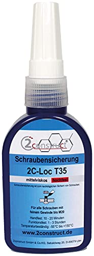 2Construct LOC T35 Schraubensicherung hochfest, 50g Flasche von 2Construct