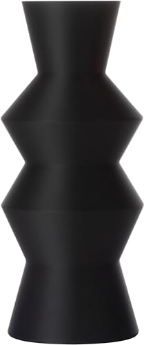 3D Vase Dekovase Asta 30cm Bodenvase Deko Vase Pampasgras Trockenblumen (Schwarz) von 3D Vase