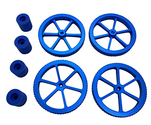 3DPLady | Ender 3 blaue Silikon Dämpfer (Austausch für Federn) + Verbesserte Metall Nivelliermuttern für Ender 3/3 Pro, Ender 5/5 Plus/Pro, CR-10, CR10S / 10S Pro, CR 20 3D-Drucker… von 3DPLady