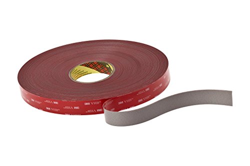 3M VHB 4941 Hochleistungs-Klebeband, 12 mm x 33 m, Grau, Schutzabdeckung: Papier (6-er Pack) von 3M VHB