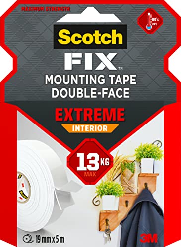 3M Scotch-Fix Extreme Innenmontageband PGS05-1950-P, 19 mm x 5 m, 1 Rolle/Packung, Schwarz (Verpackung kann abweichen) von ScotchBlue