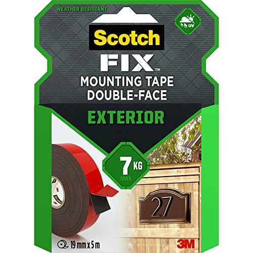 Scotch-Fix Außenmontageband 411-1950-P, 19 mm x 5 m, 1 Rolle/Packung (Verpackung kann abweichen) von ScotchBlue
