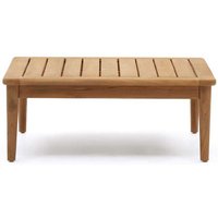 Couchtisch Teak Holz Outdoor quadratischer Tischplatte von 4Home