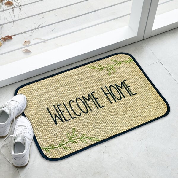 4betterdays Fußmatte | 'Welcome home' | 40 x 60 cm | Sisal | Naturlatex von 4betterdays