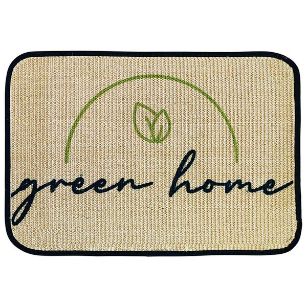 4betterdays Fußmatte | 'green home' | 40 x 60 cm | Sisal | Naturlatex von 4betterdays