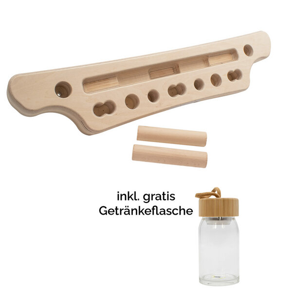 4betterdays Trainingsboard 'Griff Kraft Germany' | inkl. 2 Sticks & Übungsposter | Birkenholz von 4betterdays