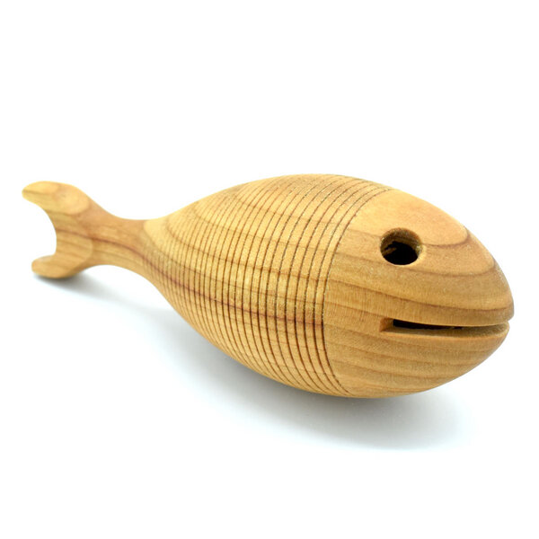 4betterdays Urfisch, Holz-Greifling aus heimischen Hölzern - 'Fish & Grip' 14x5 cm von 4betterdays