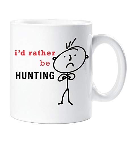 Herren I'D Rather Be Jagd Tasse Becher Geschenk Dad Husband Vatertag Freund Geburtstag Weihnachten Tasse von 60 Second Makeover Limited