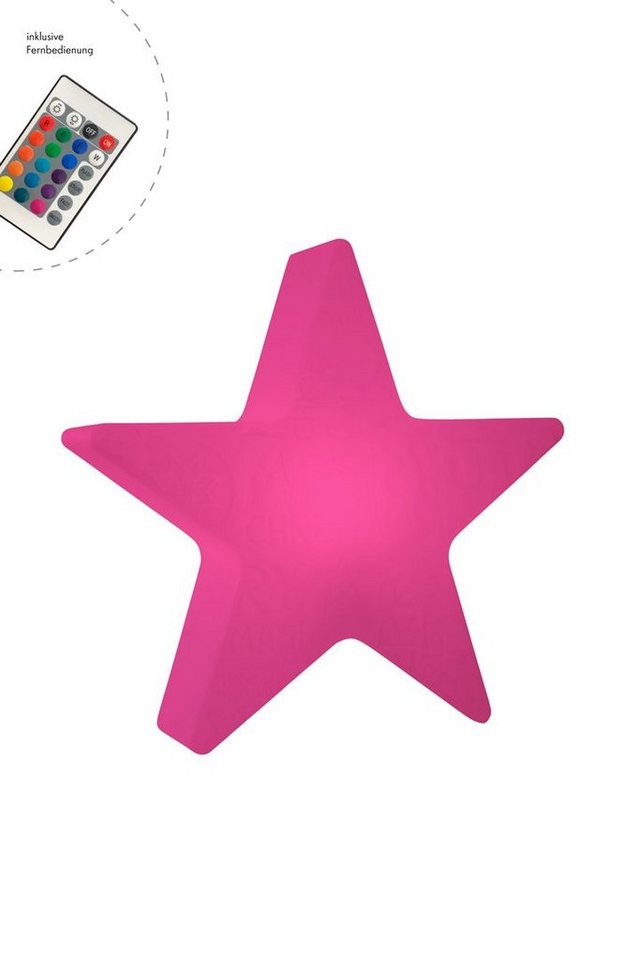 8 seasons design LED Stern Shining Star Merry Christmas", RGB, LED wechselbar, Farbwechsel: 15 Farben, 5-stufig dimmbar, Warmweiß, 60 cm weiß für In- und Outdoor" von 8 seasons design