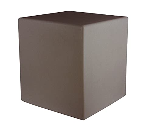 8 seasons design Shining Cube LED Würfel (43cm) taupe, E27, Leuchtwürfel für außen und innen, Würfelleuchte als Deko, Tisch oder Hocker von 8 seasons