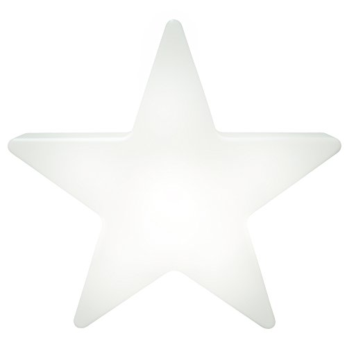 8 seasons design Shining Star LED Weihnachtsstern Ø 40 cm (Weiß), mit Farbwechsler (15 Farben), inkl. Leuchtmittel, Stern beleuchtet, Weihnachts-Deko, Winter-Deko, für außen und innen von 8 seasons
