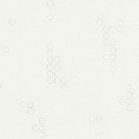 Badezimmer und Küchentapete in Weiß Schlichte Vliestapete mit Kreismuster in Grau Moderne Mustertapete mit Kreis Design - White, Grey von A.S. CREATIONS