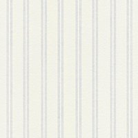 Berstreichbare Tapete mit Streifen Weiße Mustertapete schlicht zum Überstreichen Vlies Streifentapete schlicht für Schlafzimmer und Esszimmer von A.S. CREATIONS
