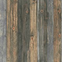 Holz Tapete in rustikaler Bretter Optik Holztapete in Braun und Anthrazit Vintage Vliestapete für Wohnzimmer und Küche - Brown, Grey, Beige von A.S. CREATIONS
