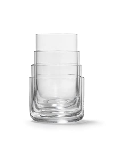 aarke Nesting Glasses, Kristallglas 4 x 290 ml, Spülmaschinenfest von aarke