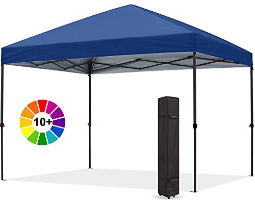 ABCCANOPY 1,8x1,8M Pavillon wasserdicht Pop-Up Gartenpavillon Festival Sonnenschutz,Central Lock-Serie,Navyblau von ABCCANOPY