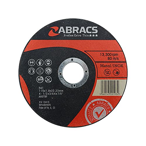 ABRACS PFET12516FI Proflex Extra dünne Trennscheibe 125mm x 1.6mm INOX von ABRACS