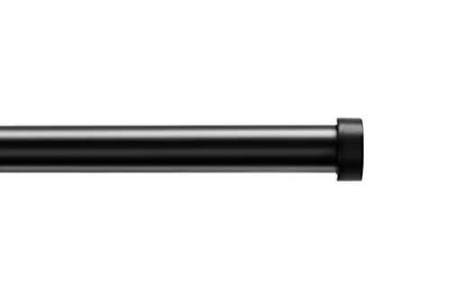 ACAZA Ausziehbare Gardinenstange - Verstellbare Vorhangstange - Stange von 90-170 cm - Schwarz von ACAZA