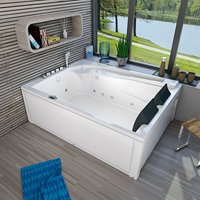 Whirlpool Pool Badewanne Wanne W12HZ-A 135x180cm - Weiß von ACQUAVAPORE