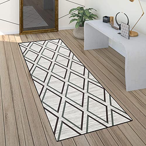 ACUY Rutschfester Teppich 70x100cm LäUfer Teppiche Flur Verwischt Meliert Design Geruchsneutral für Küche Schlafzimmer Wohnzimmer von ACUY