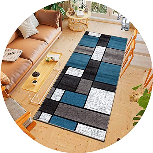 ACUY Teppich Wohnzimmer 80x200cm, KüChenläUfer rutschfest, rutschfest Waschbar, für Wohnzimmer Flur Büro Schlafzimmer Küche von ACUY