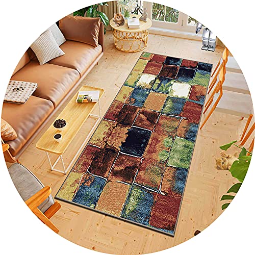 ACUY Wohnzimmer Carpet 90x140cm, LäUfer Flur rutschfest, Modern rutschfest Waschbar, für Wohnzimmer Flur Küche von ACUY