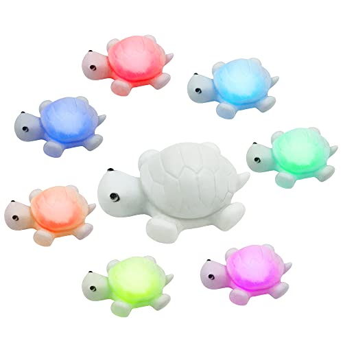 AFUNTA 4 STÜCKE Nettes Nachtlicht, Nachtlicht für Kinderzimmer 7 Farben ändernde 3D LED Schildkrötenförmige Lampe Nettes Tier Nachtlicht, Weihnachtslicht für Heimtextilien, Dekor Geschenk von AFUNTA