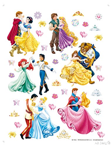 Wand Sticker DK 1774 Disney Princess Prinzessin von AG Design