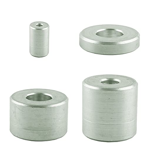 (25 Stück) Distanzhülsen Aluminium für M8 - Ø innen: 9 mm; Ø außen: 15 mm; Höhe: 5 mm Abstandsbuchse - Distanzbuchse - Aluhülse von AGBERG