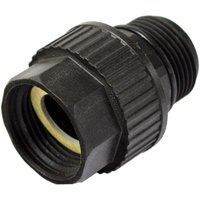 Agora-tec - Kunststoff Verschraubung mit Dichtungen 1 Zoll ag/ig (33,3mm/30,3mm) schwarz von AGORA-TEC