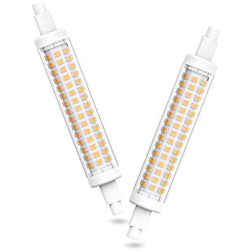 AGOTD R7s LED Lampe 118mm 10W nicht dimmbar, J118 Linear Licht 3000K Warmweiß 1300LM, Entspricht R7S 118 mm 80W 100W Halogenlampe, 2er-Pack von AGOTD