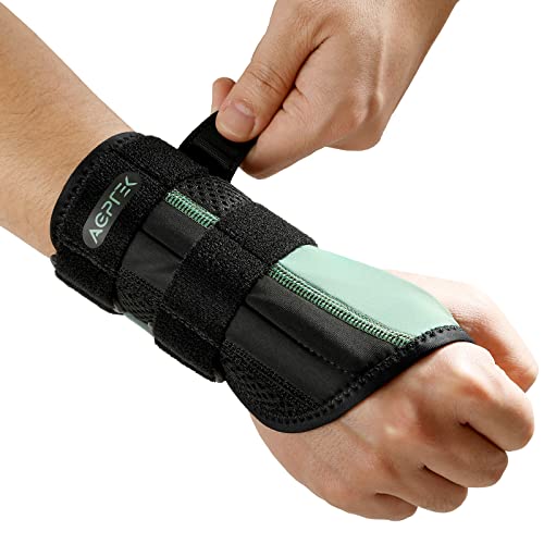 AGPTEK Handgelenkbandage mit 3 Platten, Handgelenkbandage für Karpaltunnel, Arthritis, Handgelenkverletzung, rechts, 20-26 cm von AGPTEK