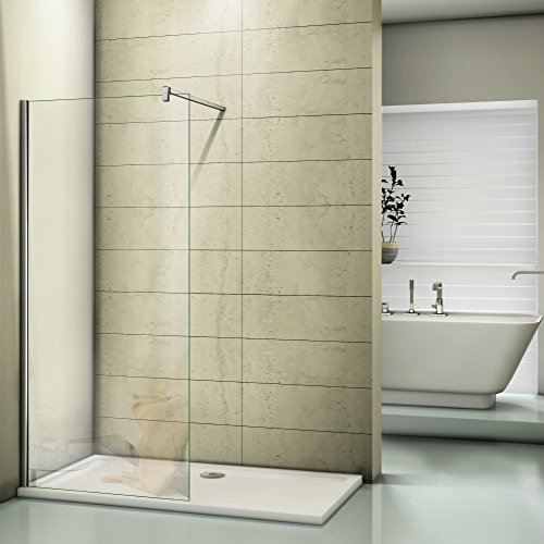 50x200cm Duschwand Walk in Dusche Duschtrennwand 10mm Easy-clean Nano Glas Duschabtrennung von AICA