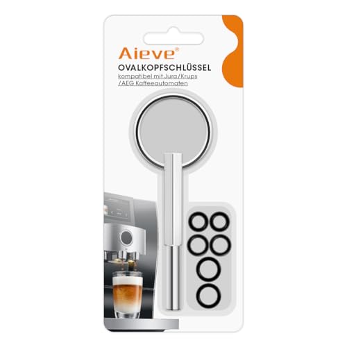 AIEVE Ovalkopfschlüssel mit Schlüsselring Ovalkopf Ovalkopfbit Ovalbit Reparatur Werkzeug kompatibel mit Jura/Krups Siziliana/AEG Kaffeeautomaten (um Schrauben zu entfernen) von AIEVE