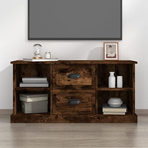AIJUUKJP Furniture Home Tools TV-Schrank, Raucheiche, 99,5 x 35,5 x 48 cm, Holzwerkstoff von AIJUUKJP