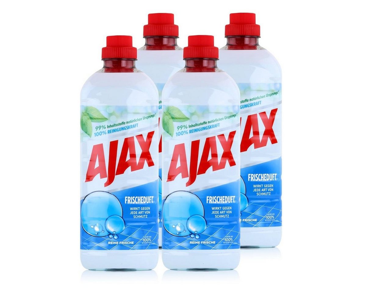 AJAX Ajax Allzweckreiniger Reine Frische 1 Liter - Bodenreiniger (4er Pack) Allzweckreiniger von AJAX