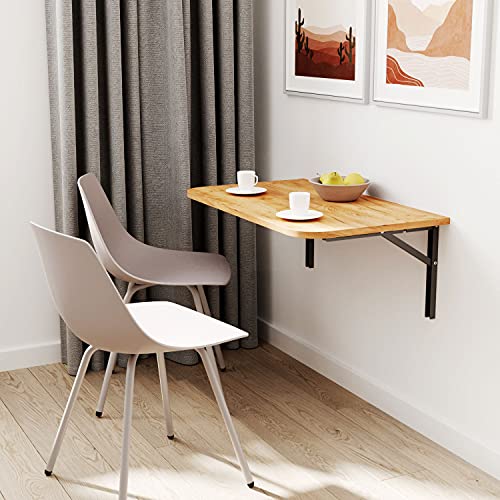 Mikon 65x65 | Wandklapptisch mit abgerundete Ecken Klapptisch Wandtisch Küchentisch Schreibtisch Kindertisch | Gold Craft von Mikon