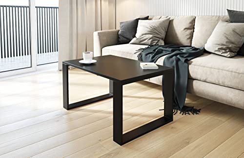 AKKE Außergewöhnlicher Couchtisch Beistelltisch für Wohnzimmer | Kaffee Tee Wohnzimmertisch Tisch | Coffee Table | Zimmer Schlafzimmer Möbel | Deko Modern Schwarz 100 x 50 x 55 von AKKE