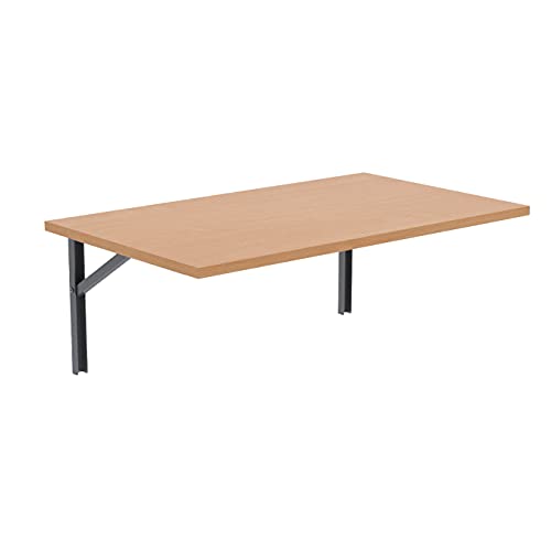 AKKE Wandklapptisch für Küche Zimmer Wohnzimmer Kinderzimmer 100 cm x 60 cm, Wandtisch klappbar, Klappbarer Wandtisch Küchentisch Kindertisch, Klapptisch Klappschreibtisch Küche Buche Bavaria von AKKE