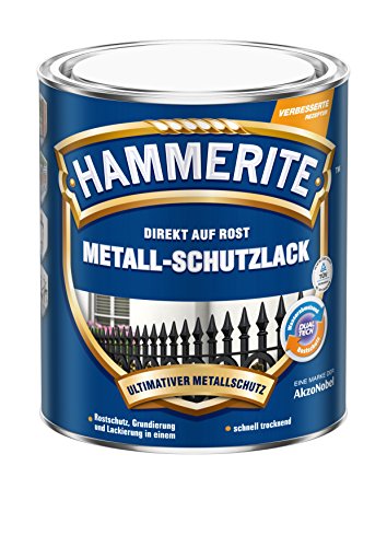 HAMMERITE METALLSCHUTZLACK GLÄNZEND WEISS 2,5L von HAMMERITE