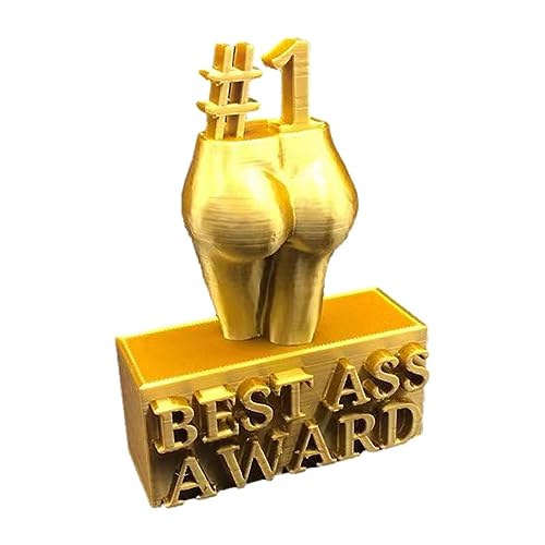 Best Ass Award, Harz Gold Trophäe Ornament, Personalisierte Best Ass Award Ornament, Kreatives Geschenk Heimdekoration, Lustige Trophäe Harz Statue für Schlafzimmer, Hostel, Wohnzimmer, Hotel von ALASSE