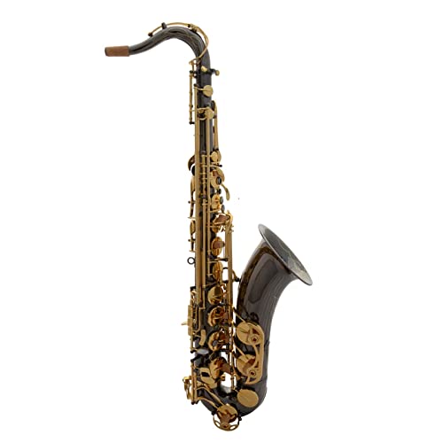 ALFAAL Professionelles Tenorsaxophon Mit Glänzenden Nickeltasten Für Musikliebhaber Saxophon Kit von ALFAAL