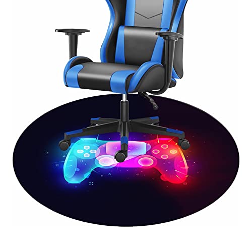 ALFAAL Rund Gaming Stuhl Teppich Bürostuhl Stuhlmatten Bodenschutzmatte Bürostuhl, bürostuhlunterlage rutschfestes Kratzfest Stuhl Unterlage, Chair Mat (Color : E, Size : 140cm) von ALFAAL