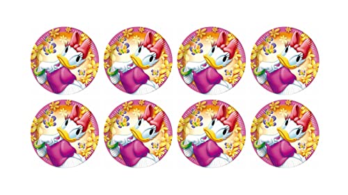 ALMACENESADAN 0773 Disney Minnie Mouse Teller 8 Teller 20 cm aus Pappe, ideal für Partys und Geburtstage von ALMACENESADAN