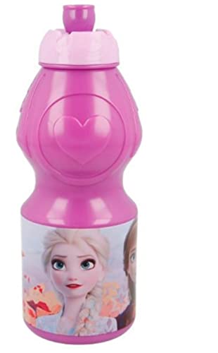 ALMACENESADAN 2080 Sport Twister Disney Frozen Iridescent Aqua; Fassungsvermögen 400 ml; Produkt aus Kunststoff, wiederverwendbar, BPA-frei. von ALMACENESADAN