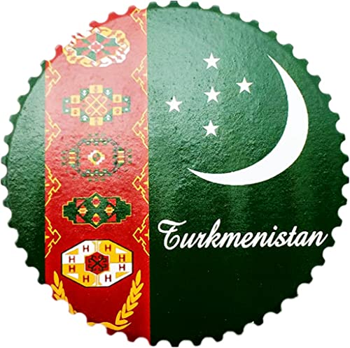 Flagge Turkmenistan Magnet Kühlschrank Kühlschrank Magnet Dekoration Aufkleber Souvenir Harz Handwerk Küche Whiteboard von ALTKO