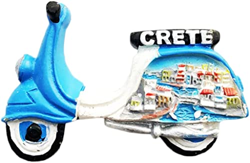 Kreta Griechenland Motorrad Kreta Magnet Kühlschrank Kühlschrank Magnet Dekoration Aufkleber Souvenir Harz Handwerk Küche Whiteboard von ALTKO