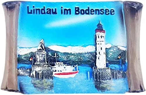 Lindau Im Bodensee Bayern Deutschland Magnet Kühlschrank Kühlschrank Magnet Deko Aufkleber Souvenir Harz Basteln Küche Whiteboard von ALTKO