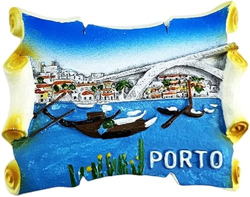 Porto Portugal Porto Magnet Kühlschrank Kühlschrank Magnet Dekoration Aufkleber Souvenir Harz Handwerk Küche Whiteboard von ALTKO