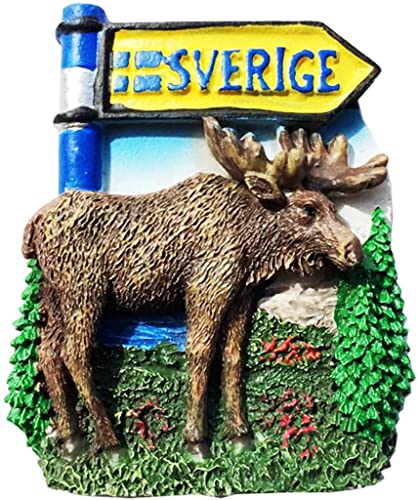 Schweden Sverige Magnet Kühlschrank Kühlschrank Magnet Dekoration Aufkleber Souvenir Harz Handwerk Küche Whiteboard von ALTKO